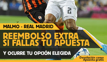 betfair reembolso 25 euros Champions League Malmo vs Real Madrid 30 septiembre betfair reembolso 25 euros Champions League Malmo vs Real Madrid 30 septiembre