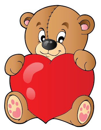 Big Heart Bear Symbols Emoticons