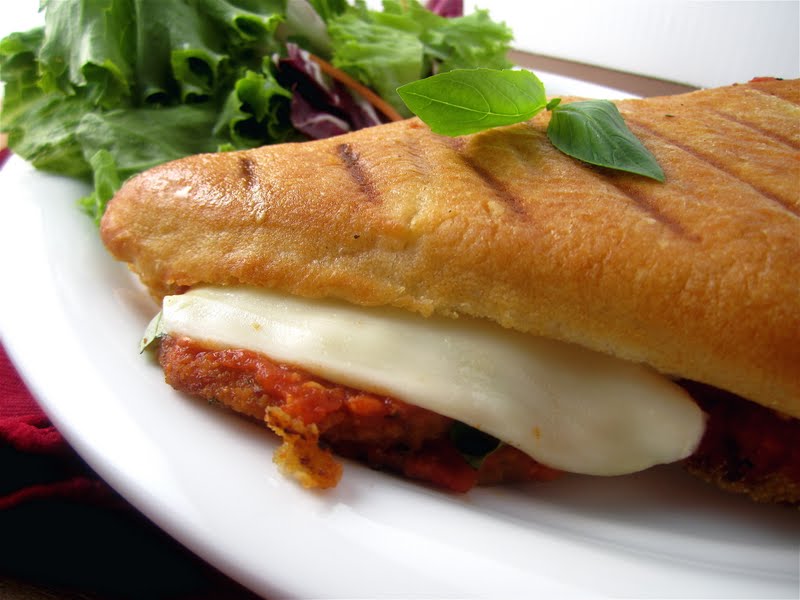Stephanie Cooks Eggplant Parmesan Panini