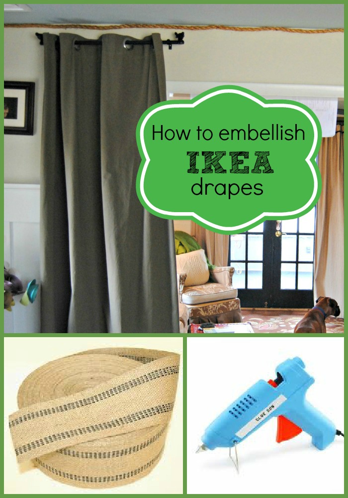 How To Embellished Ikea Curtain Panels The Painted Home By