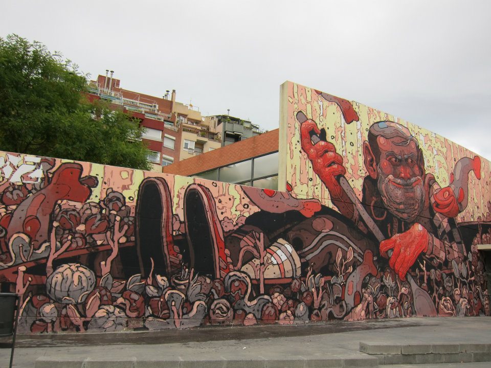 Aryz New Mural In Barcelona, Spain StreetArtNews StreetArtNews