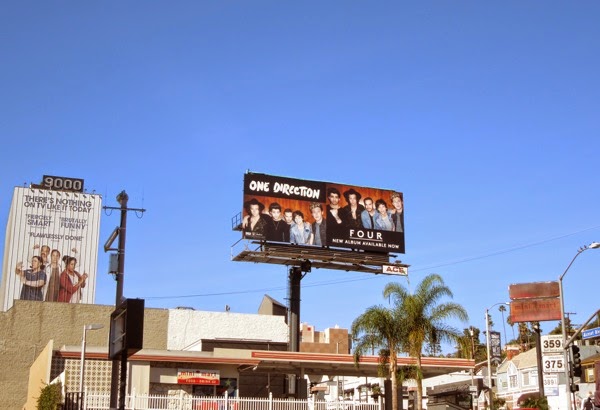 One Direction Four album billboard Sunset Strip One Direction Four album billboard
