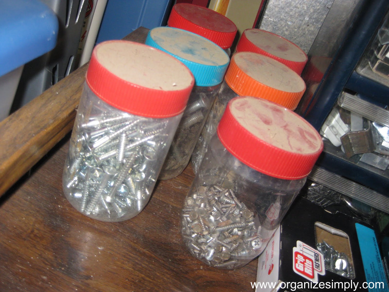 Simplify Your Life Create More Storage with Jars Nails, Screws, and