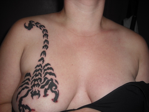 Scorpion tattoos for girls has become very popular in recent years for