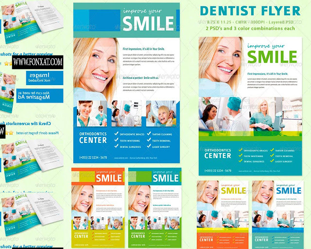 Flyer medical psd فلاير طبى مفتوح المصدر رقم 1