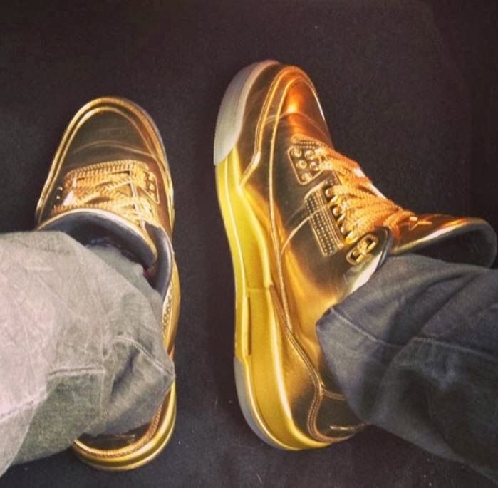 THE SNEAKER ADDICT: Air Jordan III 3 Gold Sneaker (New Images)