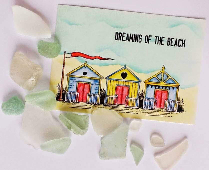 Chocolate Baroque Design Team A Seaside Postcard (by Lesley)