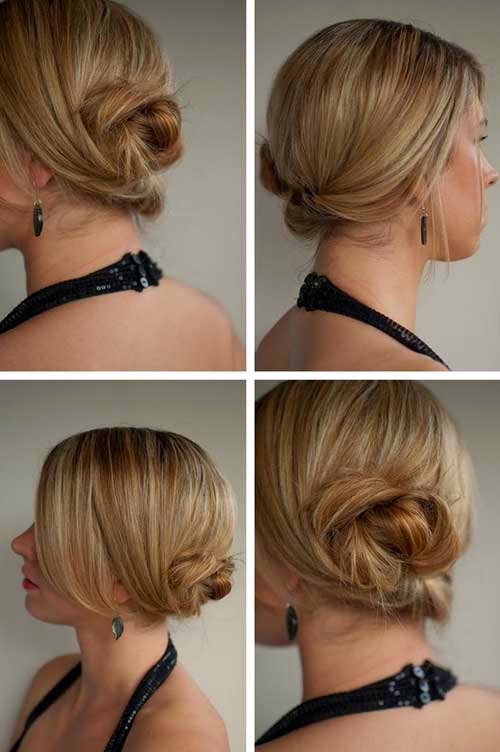Short Hairstyles Cute Bun Hairstyles For Short Hair