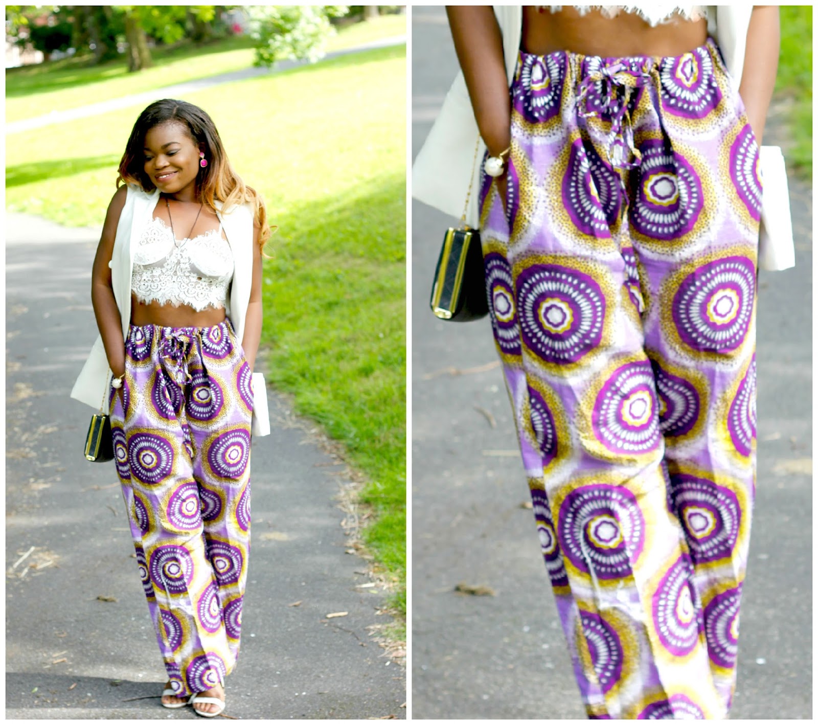 high waist ankara pants