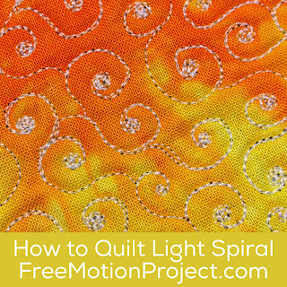 Learn to quilt Light Spiral