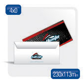 500 Envelopes Oficio - 230x113mm Off Set - 90g - 4x0 Corte e Vinco Padrão + Colagem Produção 5 dias