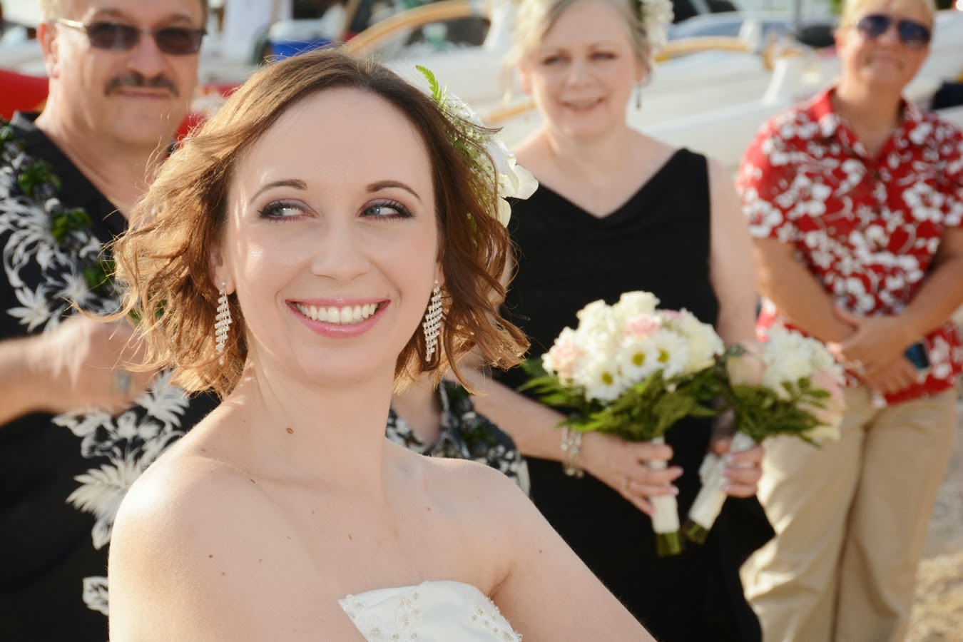 Honolulu Weddings Beautiful Bride's Smile