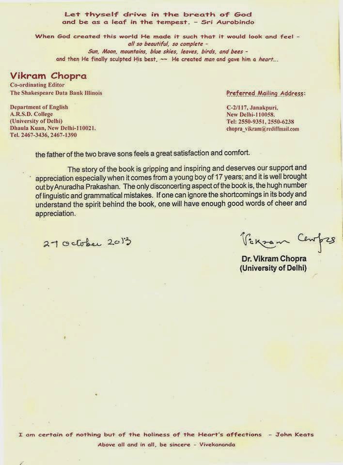 Mr.Vikram Chopra Review