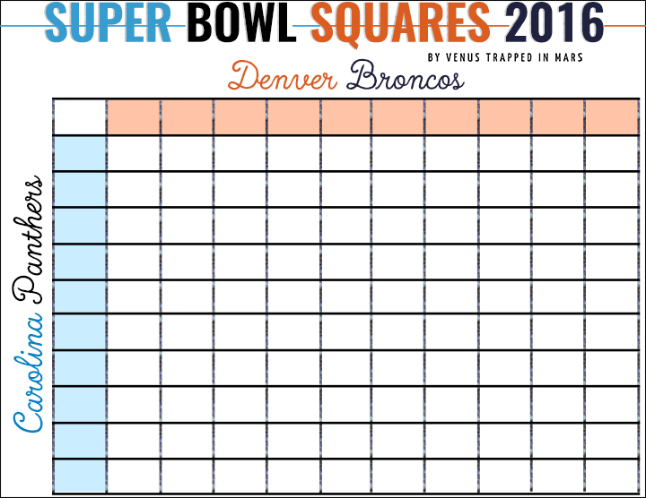 Super Bowl Squares 2016