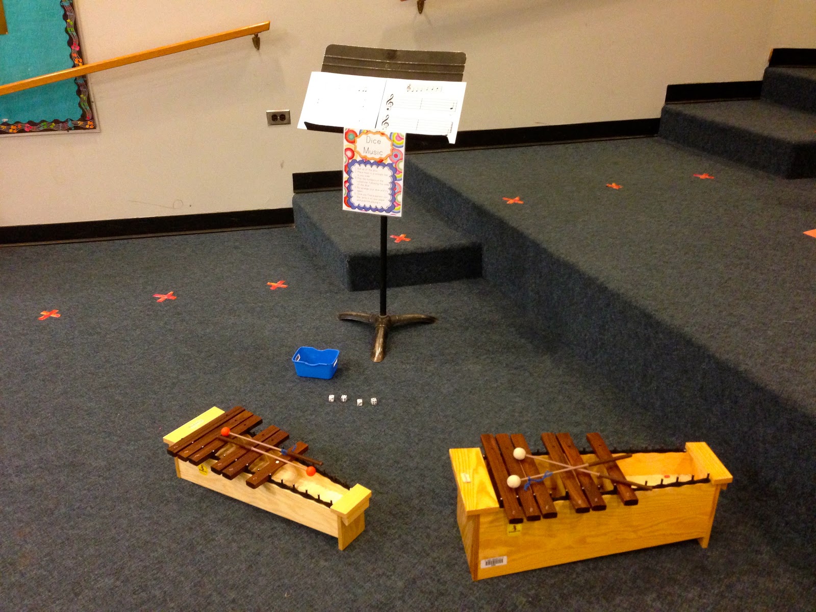 Elementary Music Resources Centers Dice Music