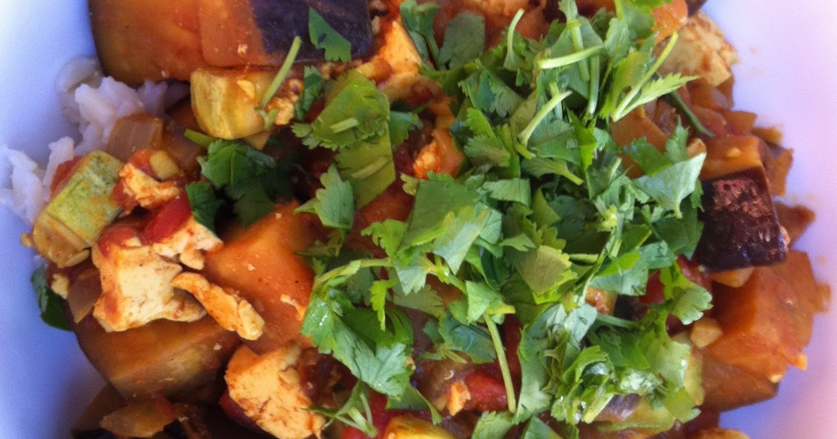 The Sustainable Palate Eggplant and Summer Squash Curry