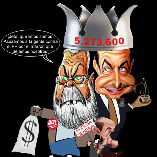 UGT y PSOE azuzan a la gente contra el PP por la ruina laboral y financiera que ellos dejaron