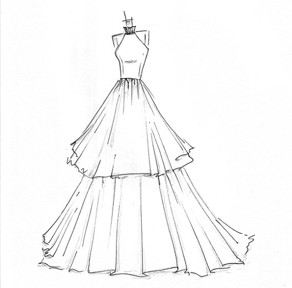 An Urban Cottage: Wedding Wednesday on Thursday: Dress Sketches