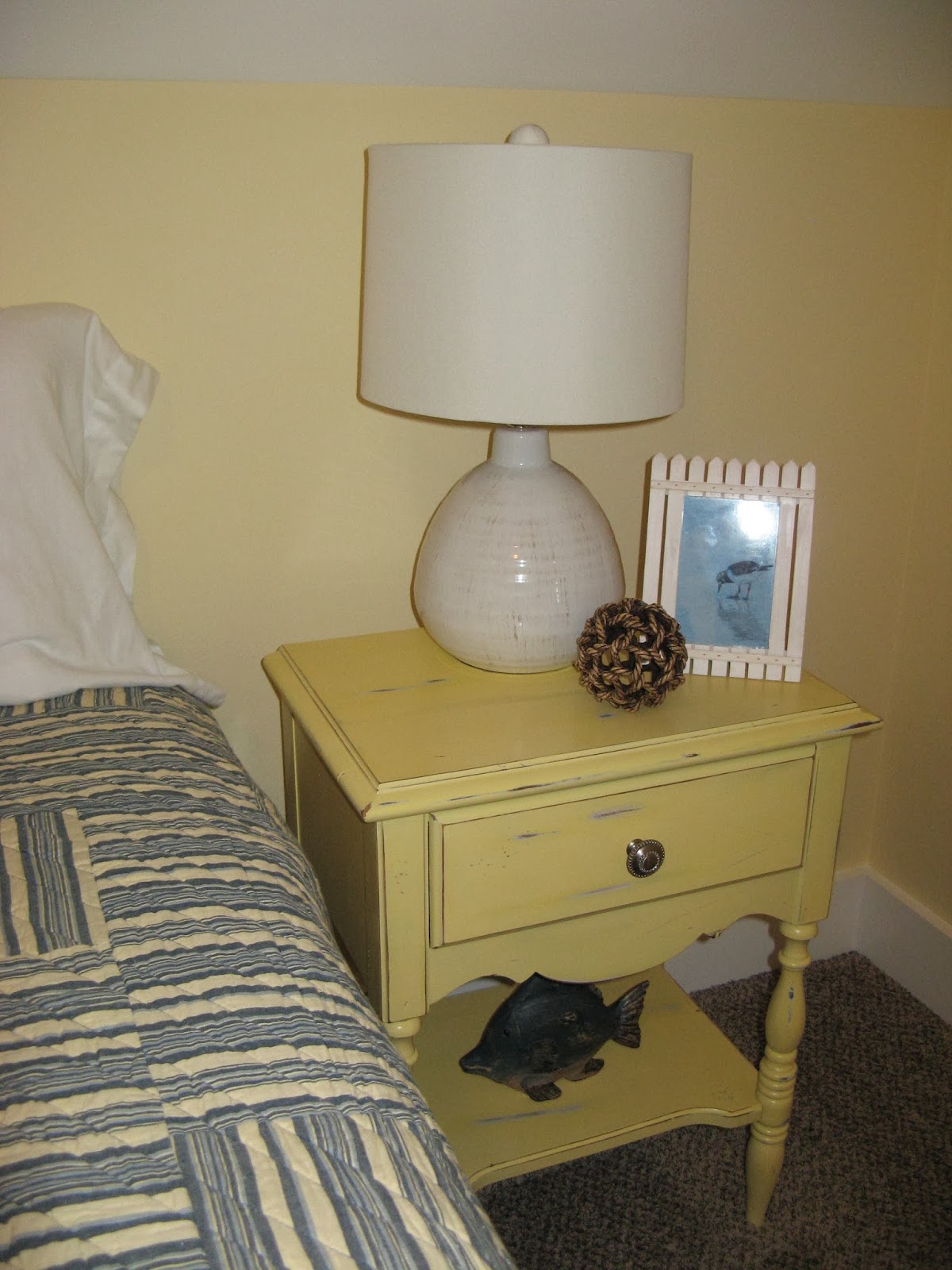 Susan Snyder NIGHTSTAND SANDPAPER PAINT DISTRESSED