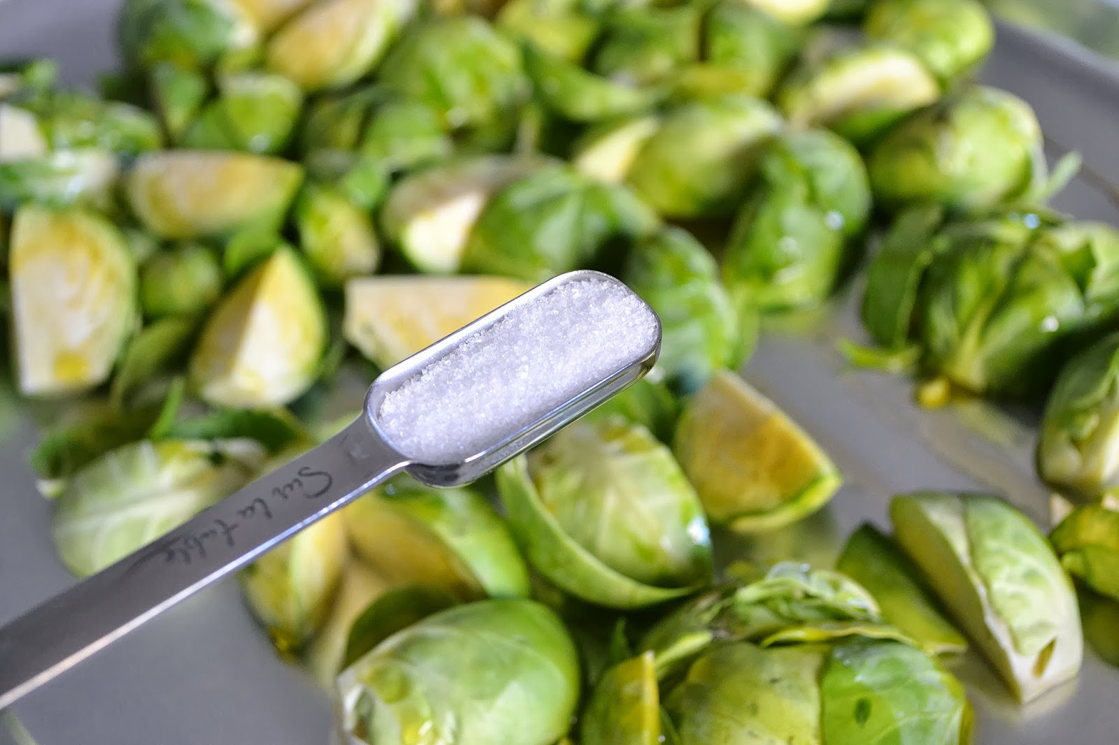 ...with a lil' twist Roasted Brussels Sprouts with Balsamic