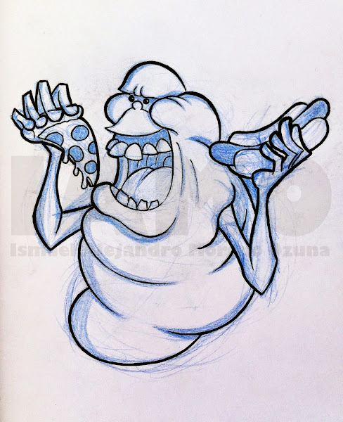 Ghostbusters Slimer Sketches