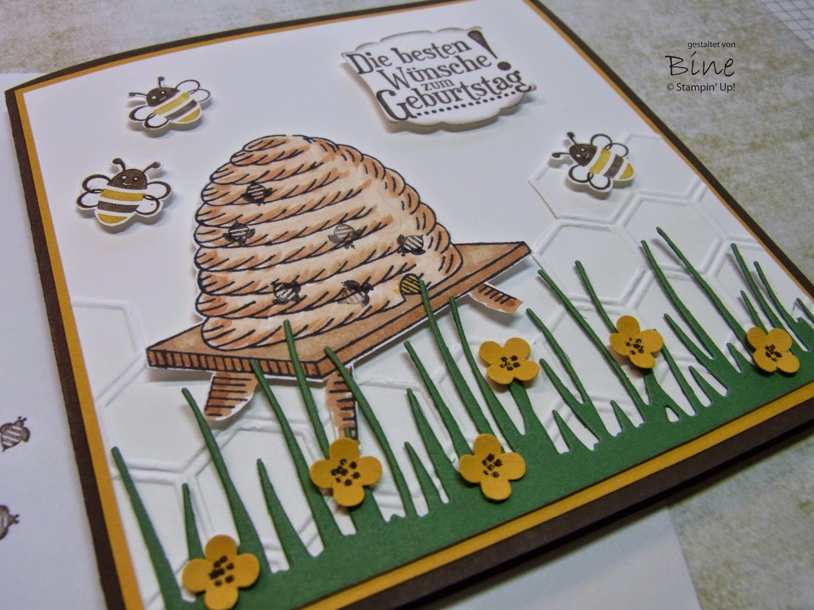 Bines Karten Geburtstagskarte für einen Imker