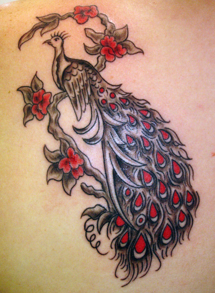peacock tattoos