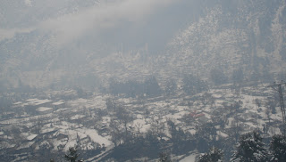 snow falling athmuqam, neelum valley azad kashmir