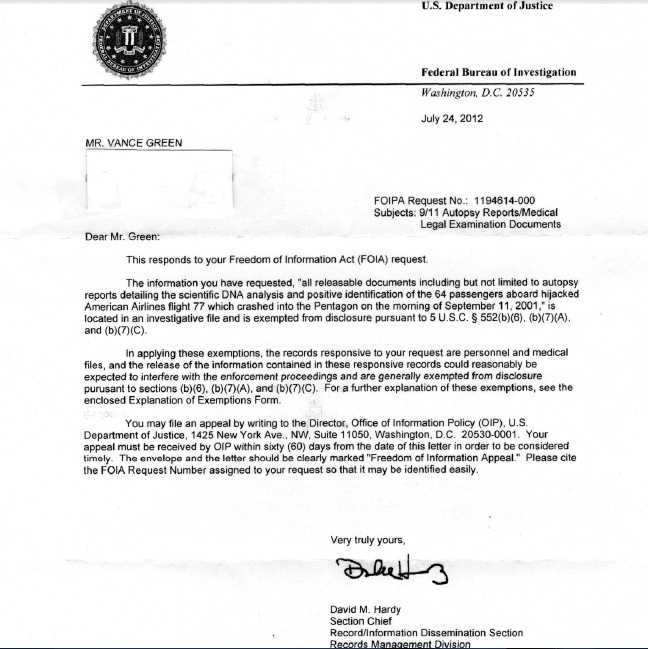 fbi record request cover letter help stop the 9 11 coverup fbi illegally withholding fbi record request cover letter help stop the 9 11 coverup fbi illegally withholding