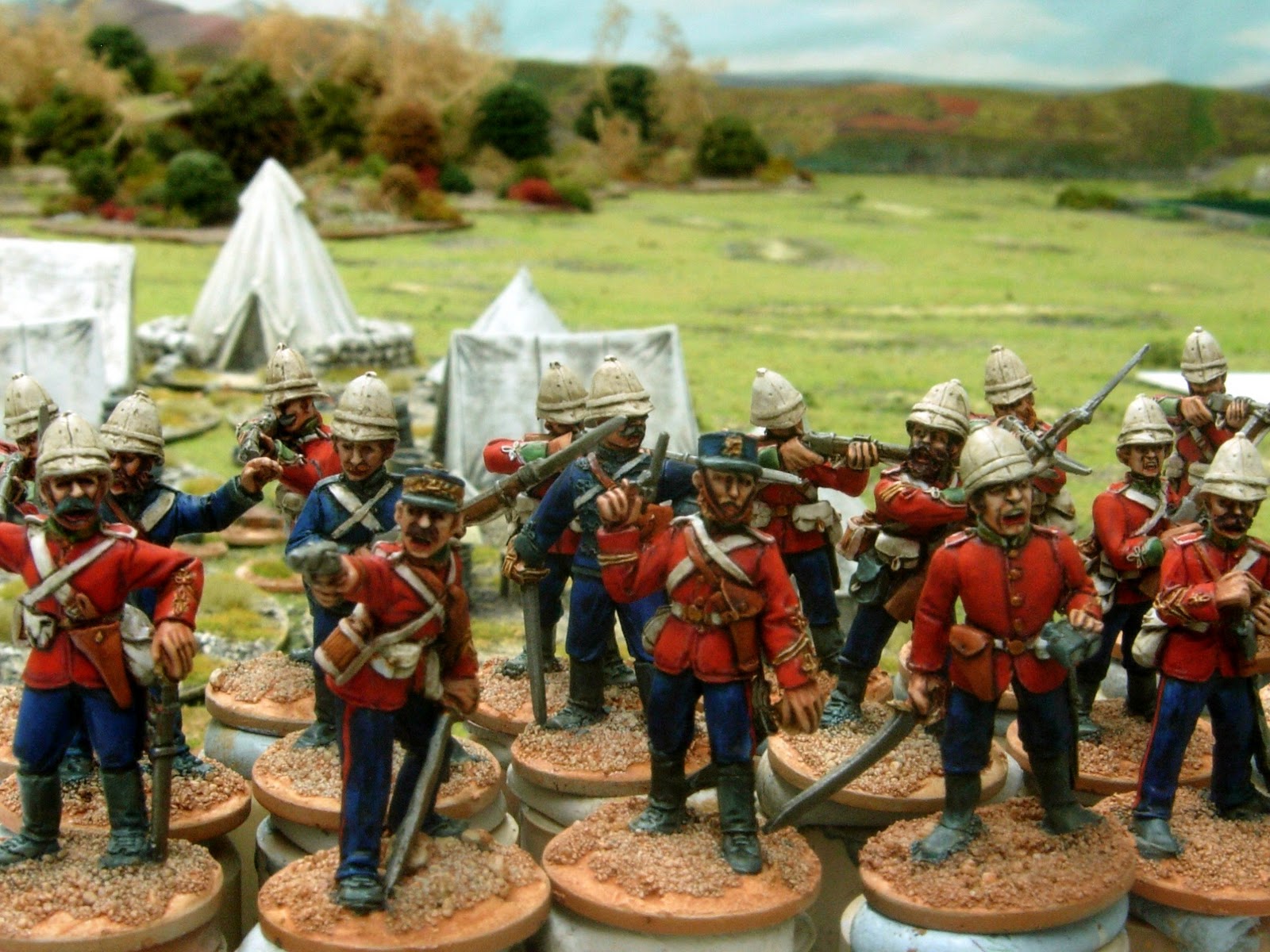 Wargaming with Silver Whistle ZULU WAR BRITISH Officers and NCO's