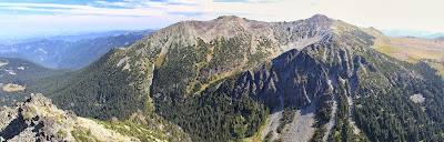 Panorama from Skyscraper Mountain Looking East Toward Fremont Lookout