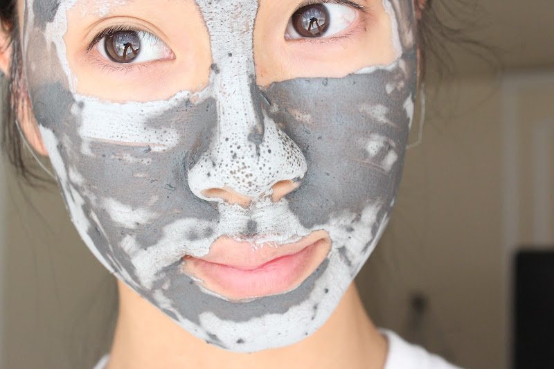 Step 3: Let the Glam Glow dry on my face and see how it works on the title=