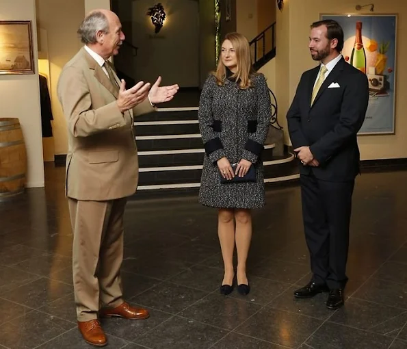 Prince Guillaume, Hereditary Grand Duke of Luxembourg and Stephanie, Hereditary Grand Duchess of Luxembourg visited the Bernard-Massard winery in Grevenmacher