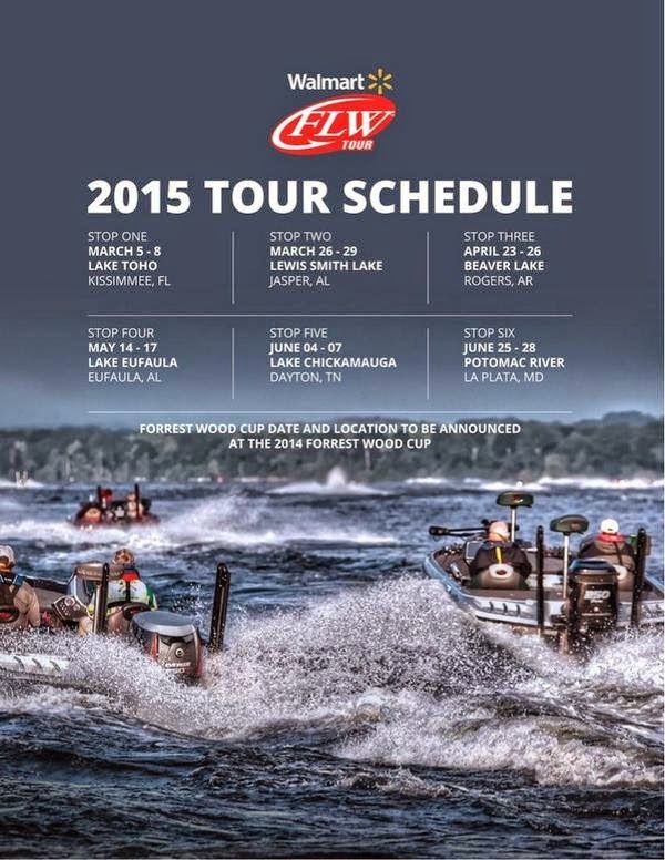IBASSIN 2015 FLW Tour Schedule