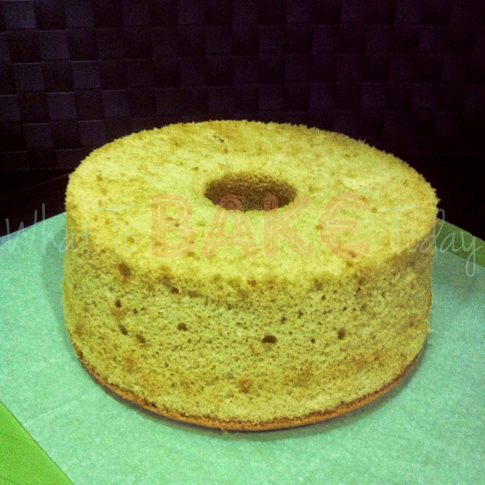 What To Bake Today Soya Bean Chiffon Cake