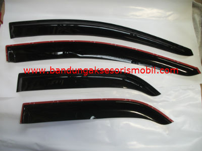Talang Air All New Picanto Mugen Hitam 3M Depan Belakang Talang Air All New Picanto Mugen Hitam 3M Depan Belakang