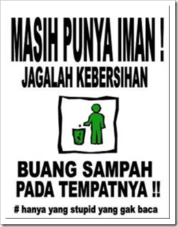 Blog Kelas 9B SMPN 5 Pati: POSTER dan SLOGAN (Crismona -07)
