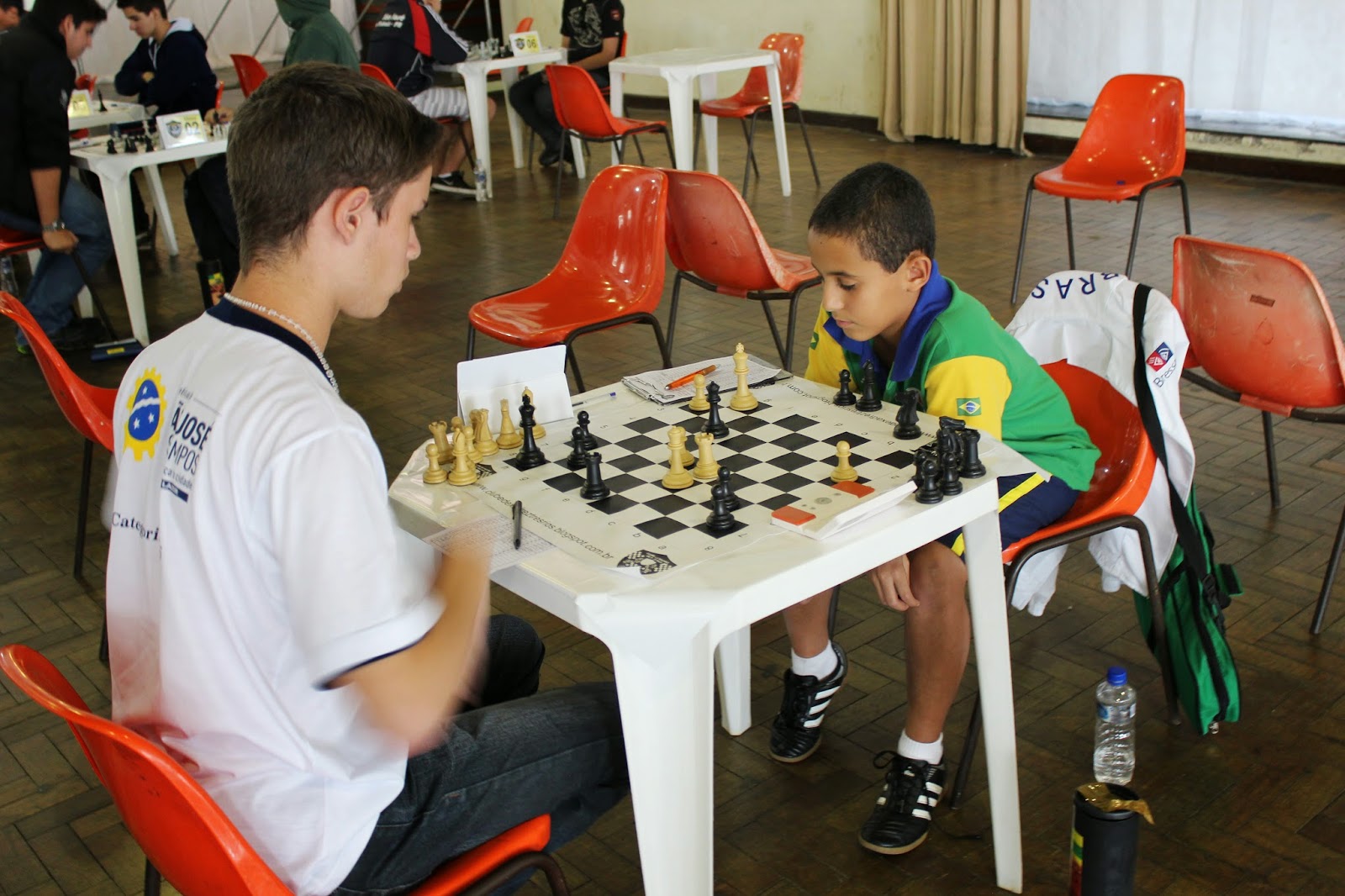 Competidores das Olimpíadas de xadrez: Garry Kasparov, José Raúl