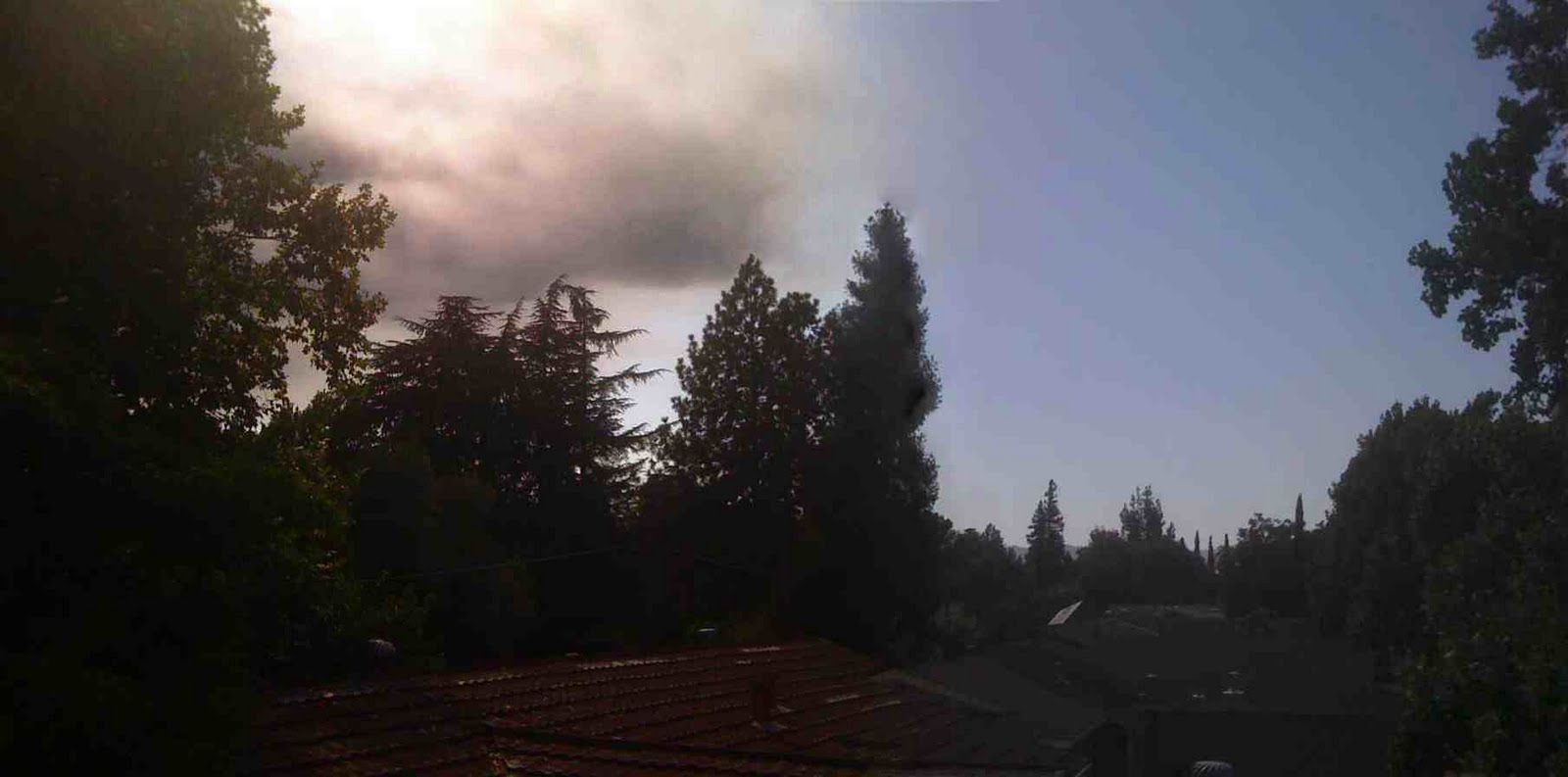 California Panorama Fire