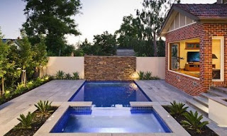 gambar rumah minimalis terbaru: kolam renang kecil