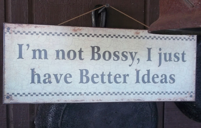 creative country sayings and inspirational quotes I'm not Bossy, I just have better ideas quote.