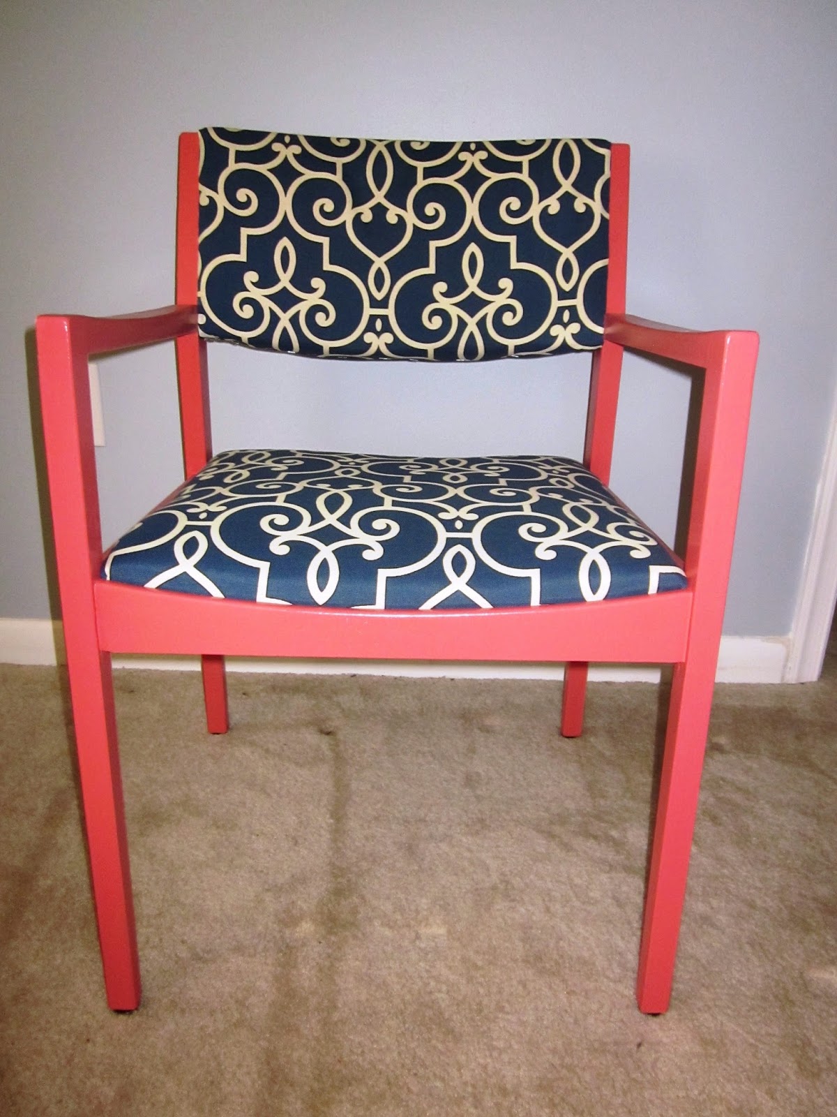 Cape Cod Creativity Color TrendCoral Chair