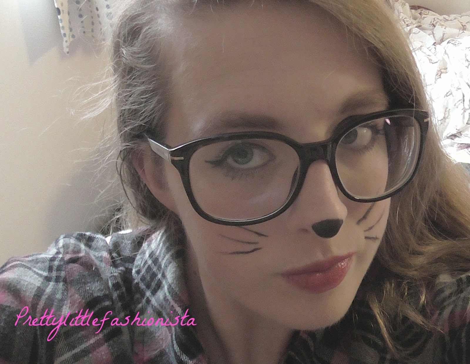 prettylittlefashionista Halloween Tutorial Quick Cat Makeup