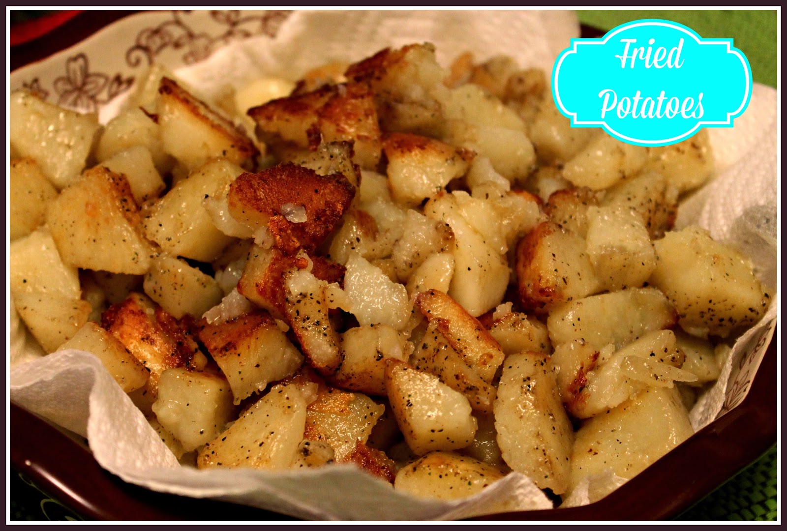 Sweet Tea and Cornbread Fried Potatoes!