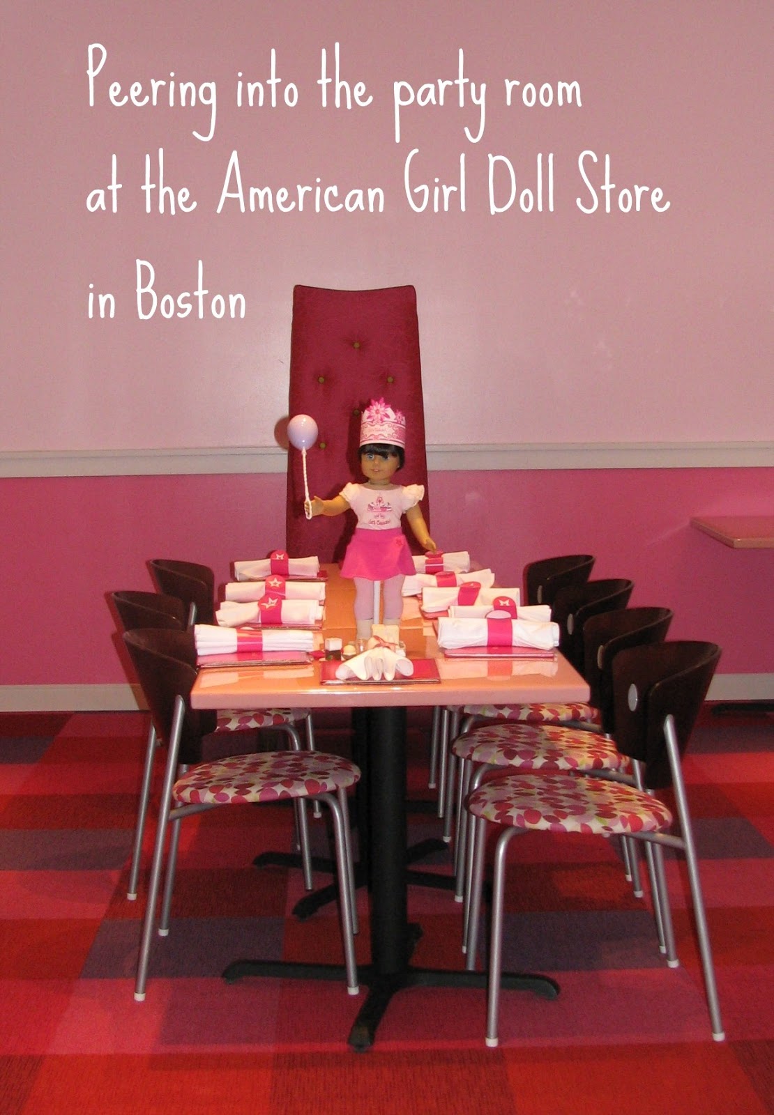 Karen Mom of Three's Craft Blog Visiting American Girl Doll Stores A