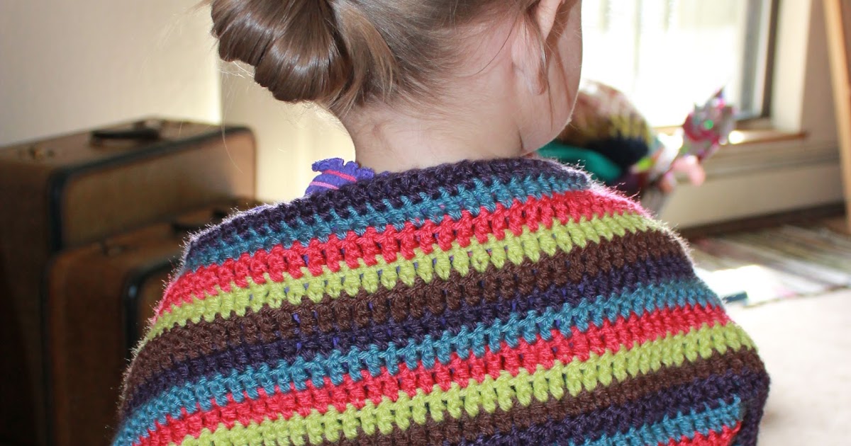 Handmade By Erica Toddler Striped Shrug