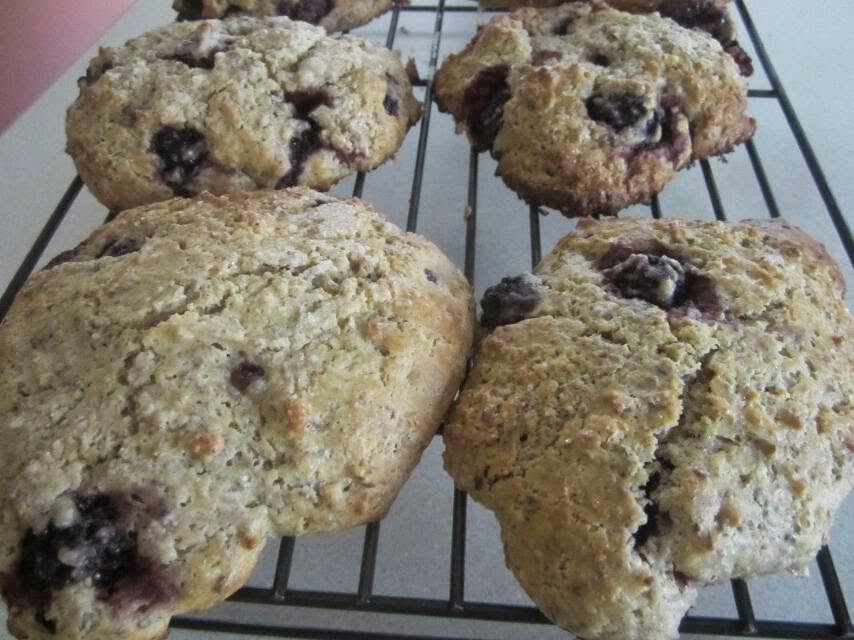 Simply Resourceful Berry Scones Made With Oat Flour