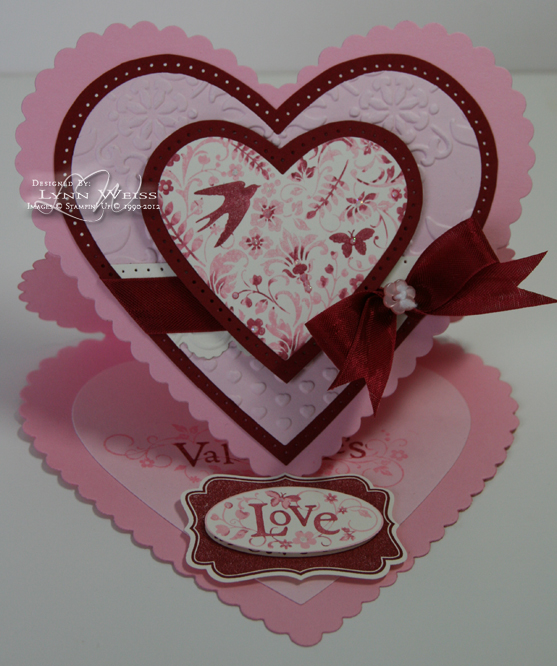 LW Designs You Are Loved Heart Easel Card