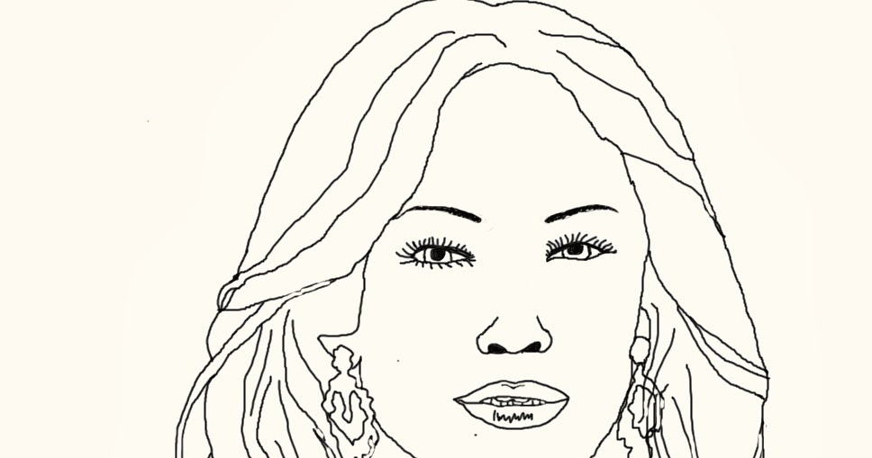 Art Attack: Celebrity Coloring Book Page: Jennifer Lopez