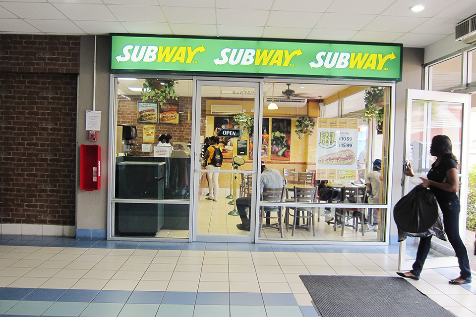 hello grenada, see you later america Esplanade Mall. Saint